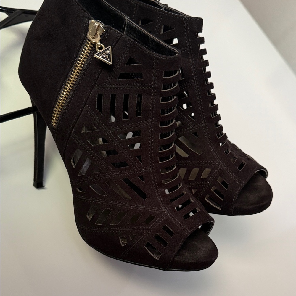 Guess Women's Black Cutout Heels